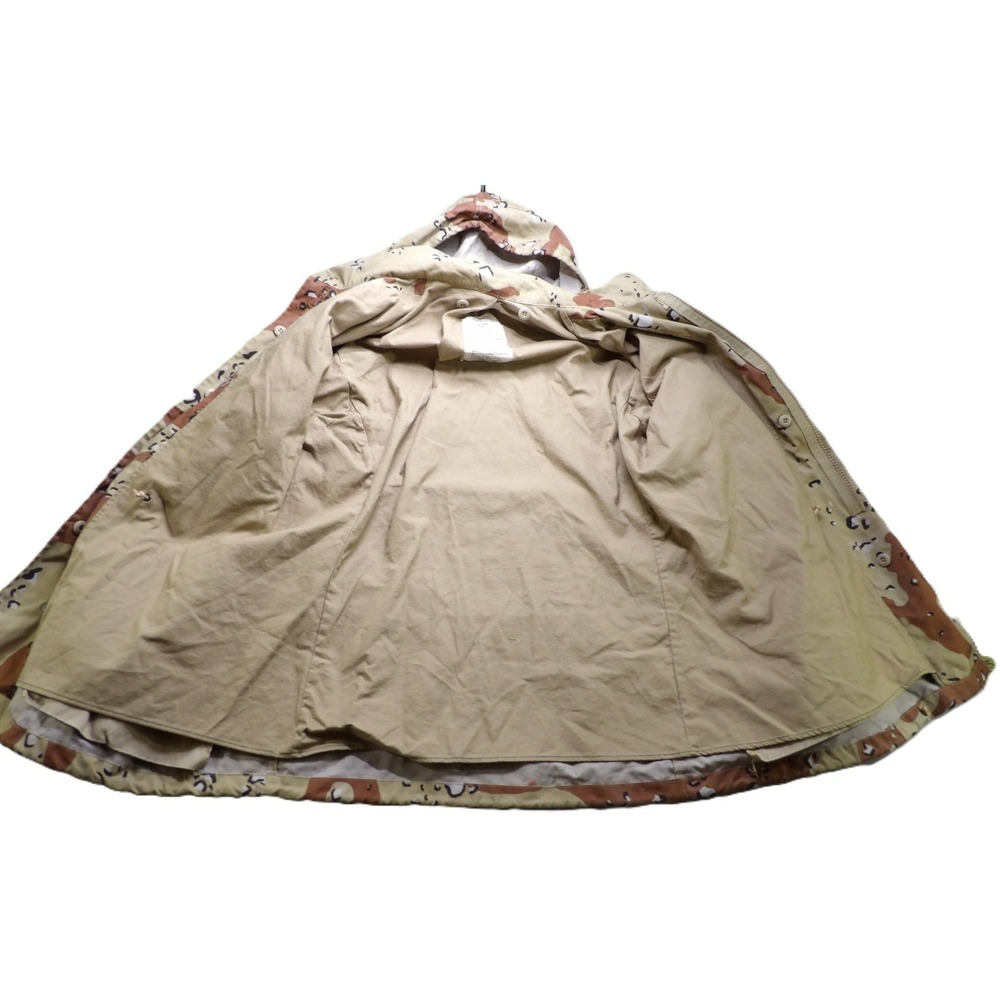 VTG 90 Prestige Desert Storm Camo Parka Men XXL Tactical Choco Chip Field Jacket - Picture 11 of 16